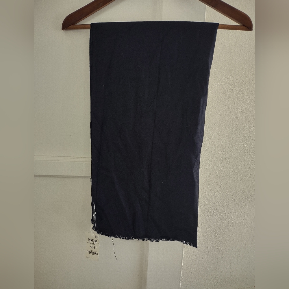 INC Midnight Blue Shawl  Pasmina Scarf Wrap  NWT